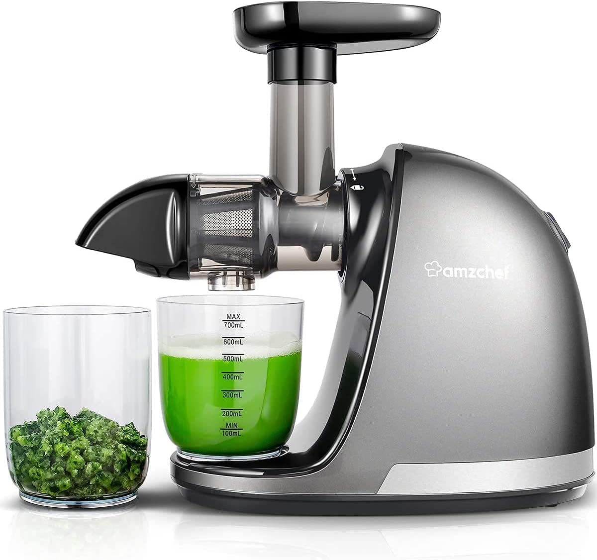 Masticating Juicer Machines, AMZCHEF Slow Cold Press Juicer with Rever