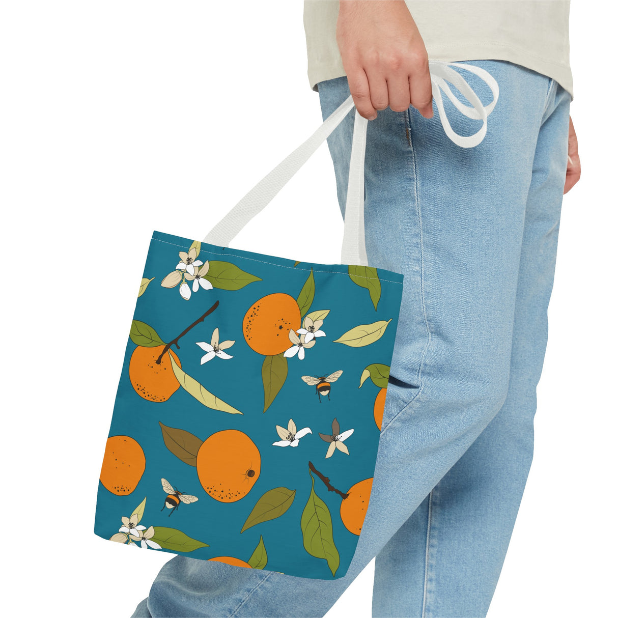 Orange and Bee Tote Bag (AOP)