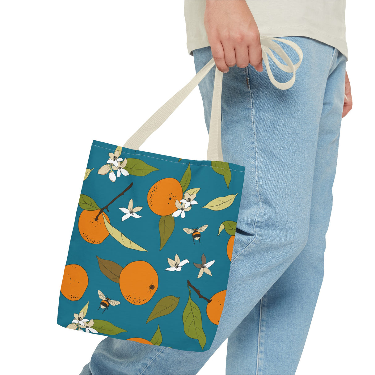 Orange and Bee Tote Bag (AOP)