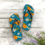 Orange and Bee Flip Flops