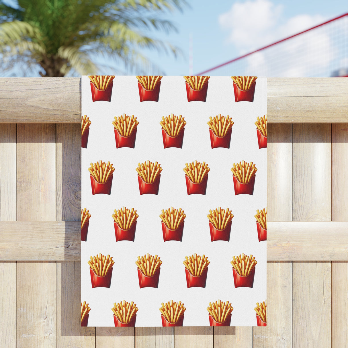 French Fries Beach Towels