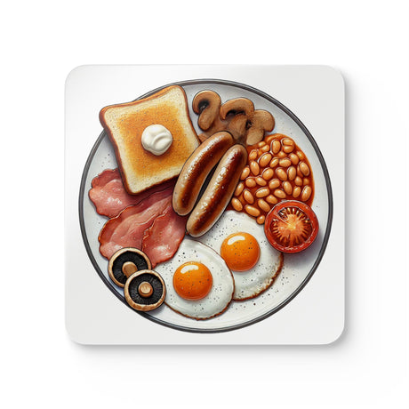English Breakfast Corkwood Coaster Set