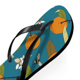 Orange and Bee Flip Flops