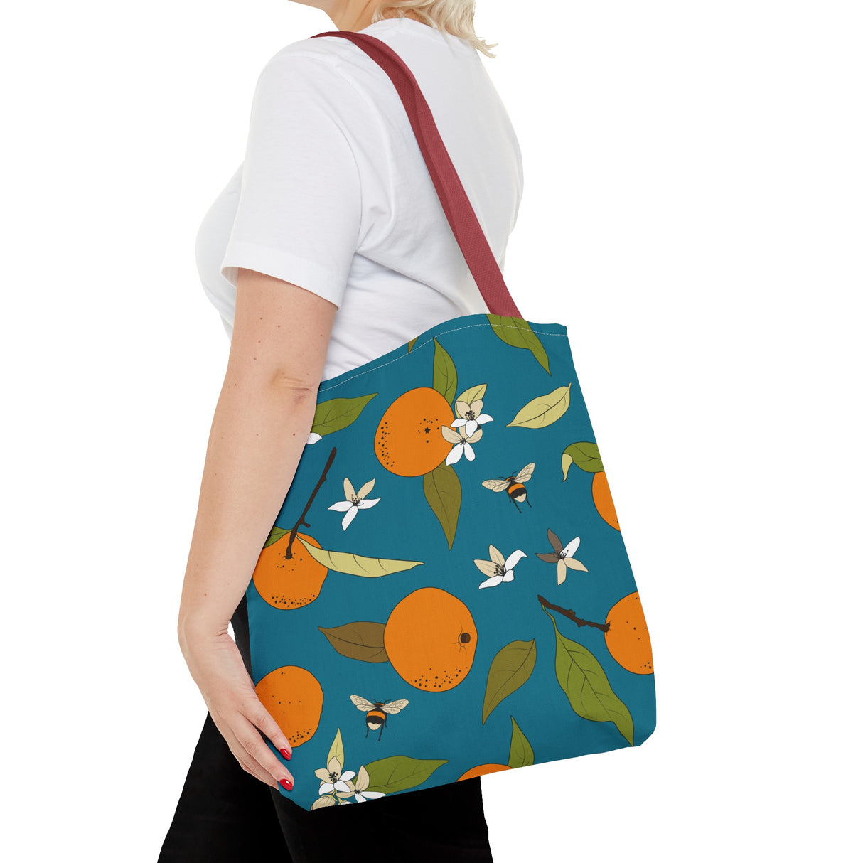 Orange and Bee Tote Bag (AOP)