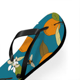 Orange and Bee Flip Flops