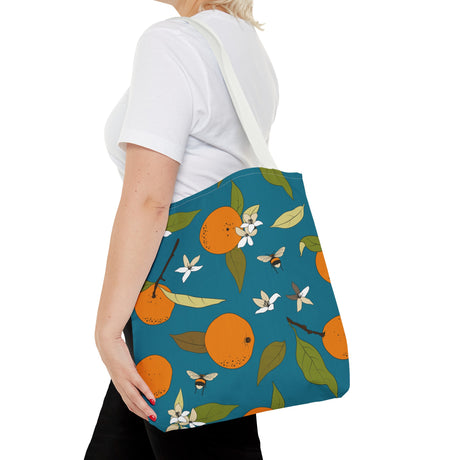 Orange and Bee Tote Bag (AOP)