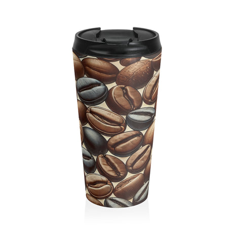 Coffee Beans Stainless Steel Travel Mug