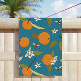 Orange and Bee Beach Towels