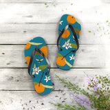 Orange and Bee Flip Flops