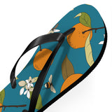 Orange and Bee Flip Flops