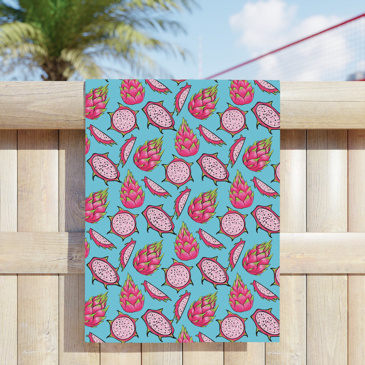 Dragon Fruit Beach Towels