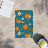 Orange and Bee Beach Towels