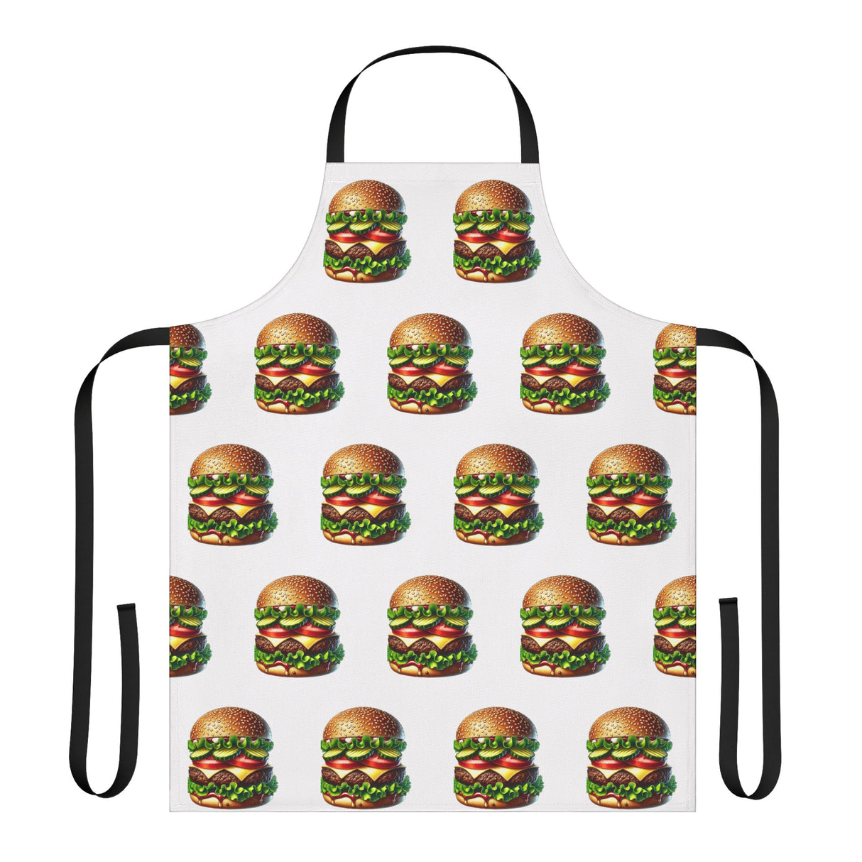 Burger Apron, 5-Color Straps (AOP)