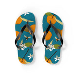 Orange and Bee Flip Flops