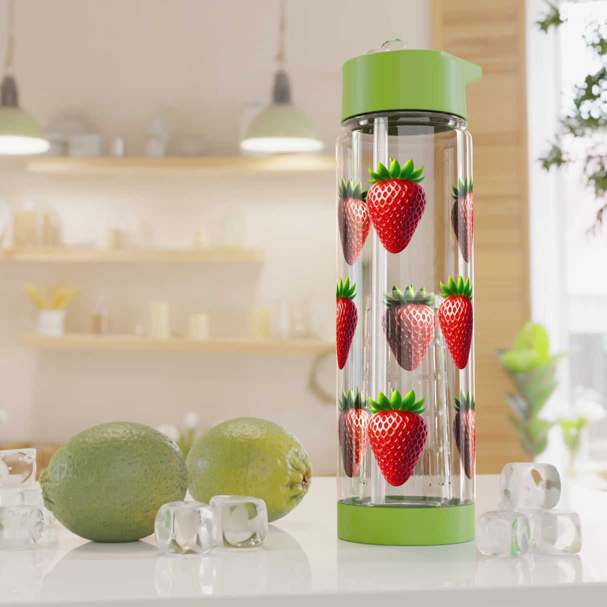 Strawberry Design Infuser Water Bottle