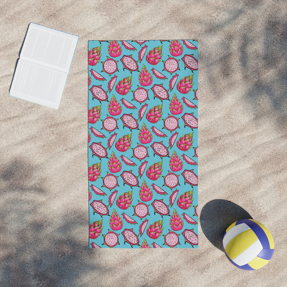 Dragon Fruit Beach Towels