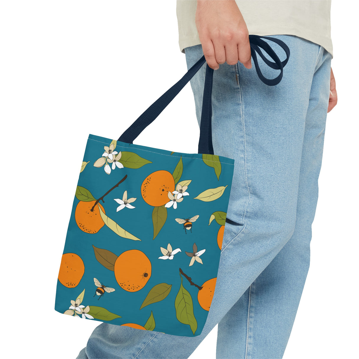 Orange and Bee Tote Bag (AOP)