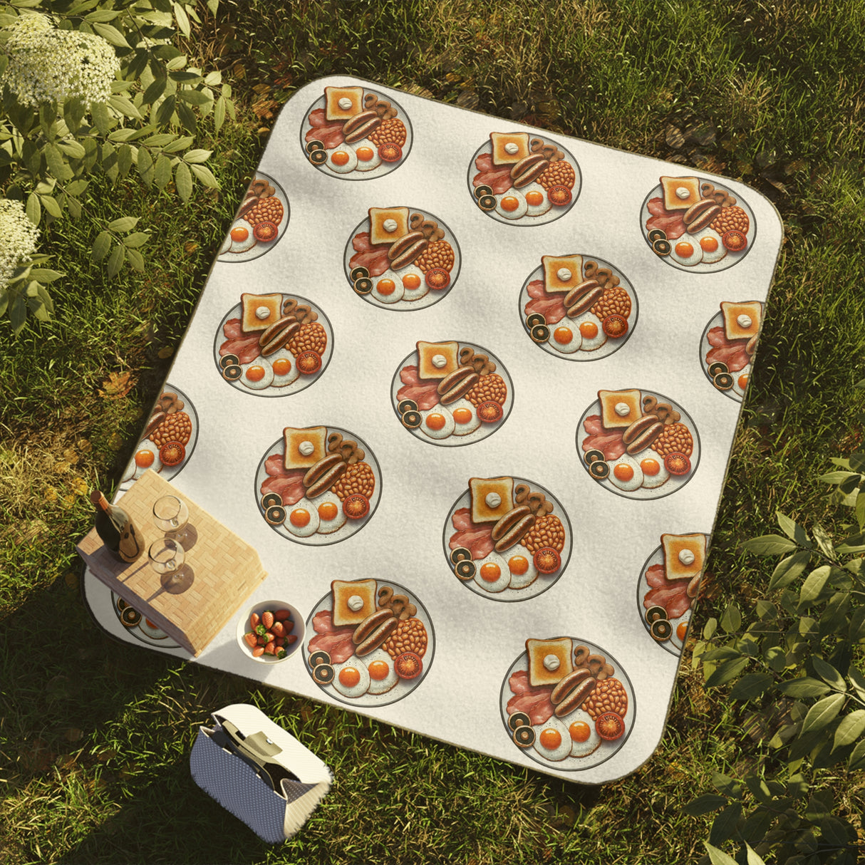 English Breakfast Picnic Blanket