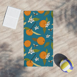 Orange and Bee Beach Towels