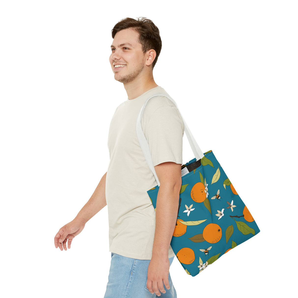 Orange and Bee Tote Bag (AOP)