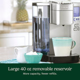 Cuisinart Coffee Maker, Single Serve 72-Ounce Reservoir Coffee Machine, Programmable Brewing & Hot Water Dispenser, Stainless Steel, SS-10P1,Silver