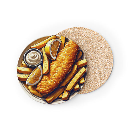 Fish And Chips Coasters